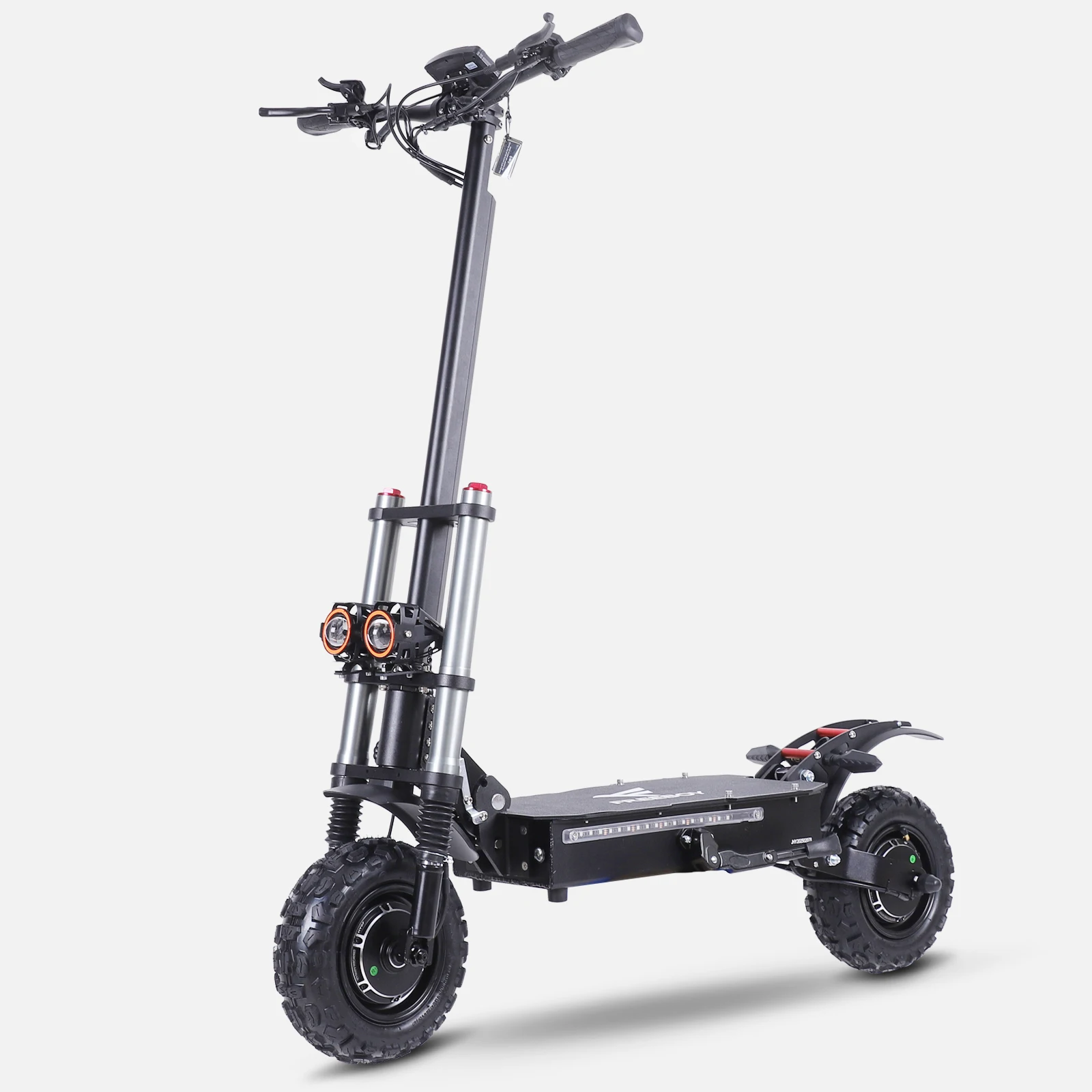 HKFREEBOY J30MAX Elektrische Scooter met Dubbele Motor, 11 Inch Offroad, 60V 38Ah, 85km/u, 100km Bereik, Met Zitje