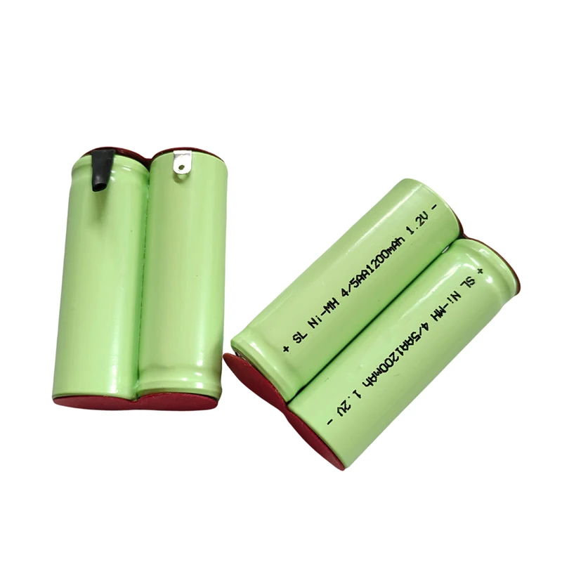 4/5AA 2.4V NI-MH Rechargeable Battery Pack With Tabs 43*28mm Replaces For Philips 996 Electric Clipper Battery