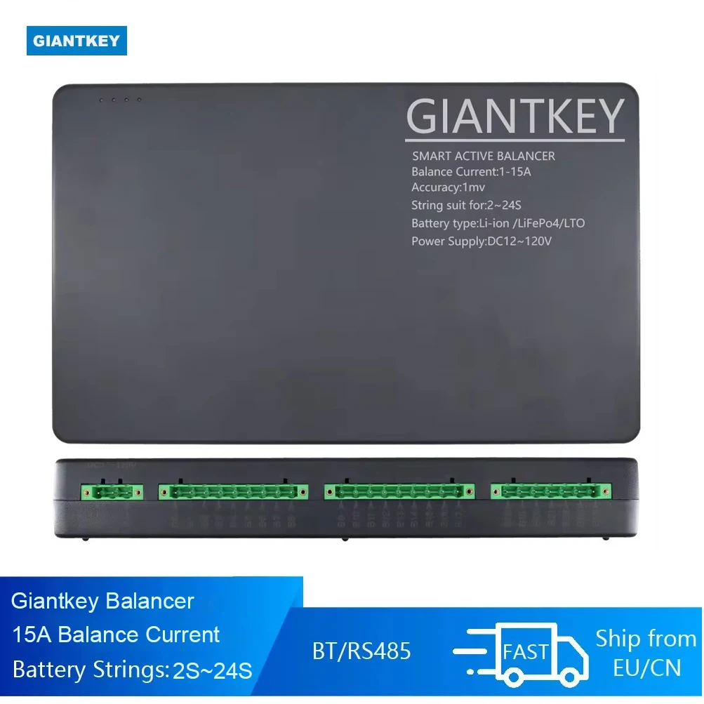 Giantkey 15a aktive balancer batterie 15a ausgleich 2s 4s 5s 6s 8s 14s 16s 20s 21s 22s 24s lifepo4 li-ion lto smart equalizer