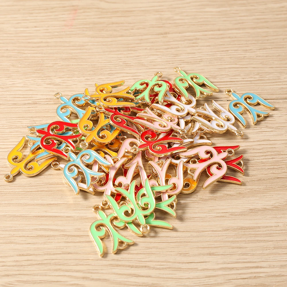 Tusember 20 Stück 20*23mm Kawaii Emaille Niedliche Schwalben-Vogel-Totem-Anhänger Schmuckherstellung Armband Halskette DIY Ohrringe Bastelzubehör – Detail 3