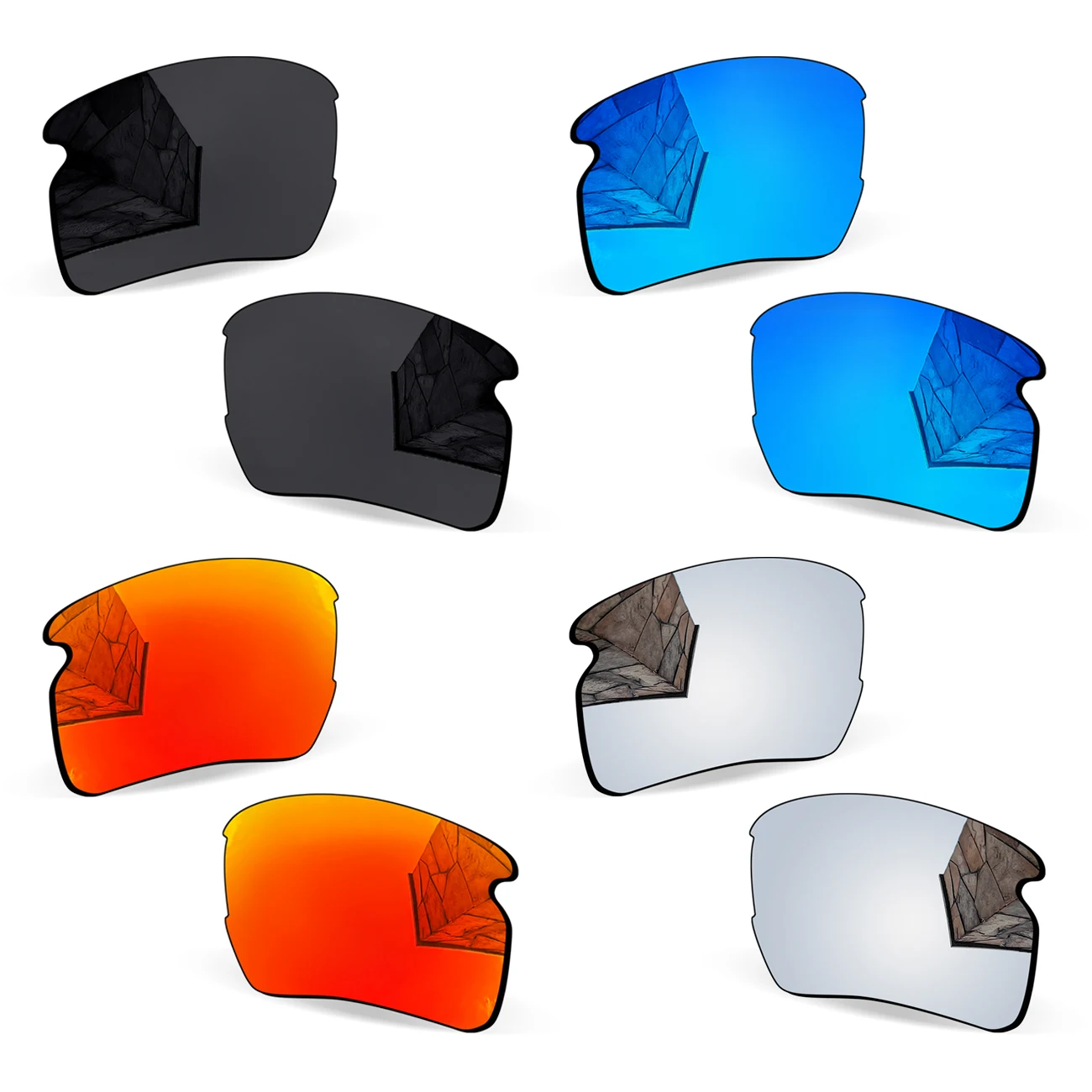 

Suitable for Oakley Flak 2.0 XXL Replacement Lenses Compatible With Oakley OO9488 Flak 2.0 XXL 63mm Sunglasses Frame