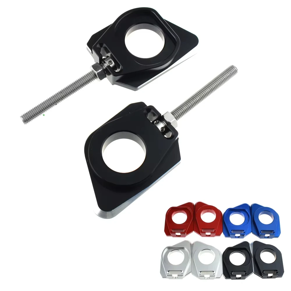 Motorcycle Rear Axle Block Chain Adjuster Tensioner Swingarm Spool Bobbins Fit For BMW S1000RR S1000XR 2019-2023