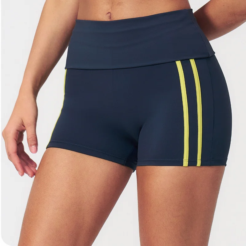 

Women Sports Tights Fitness Shorts Peach Butt High-waisted Elastic Tight-fitting Nude Feel Yoga Gym Wear Running Sports Shorts