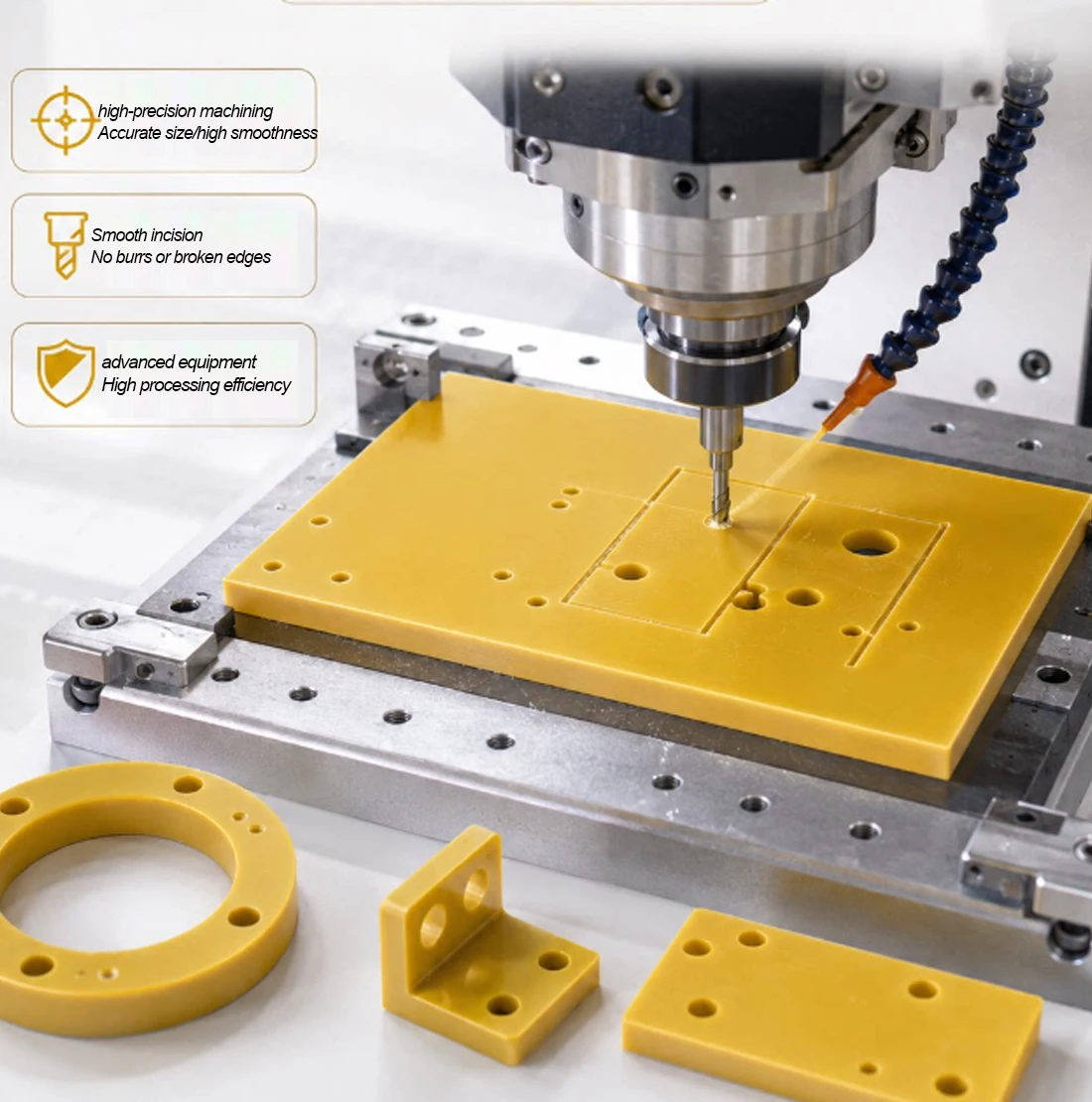 New 3240 Epoxy Board High Temperature Resistant Yellow Circuit Insulation Board Epoxy Plate Battery 50x50x0.3mm~300x300x10mm