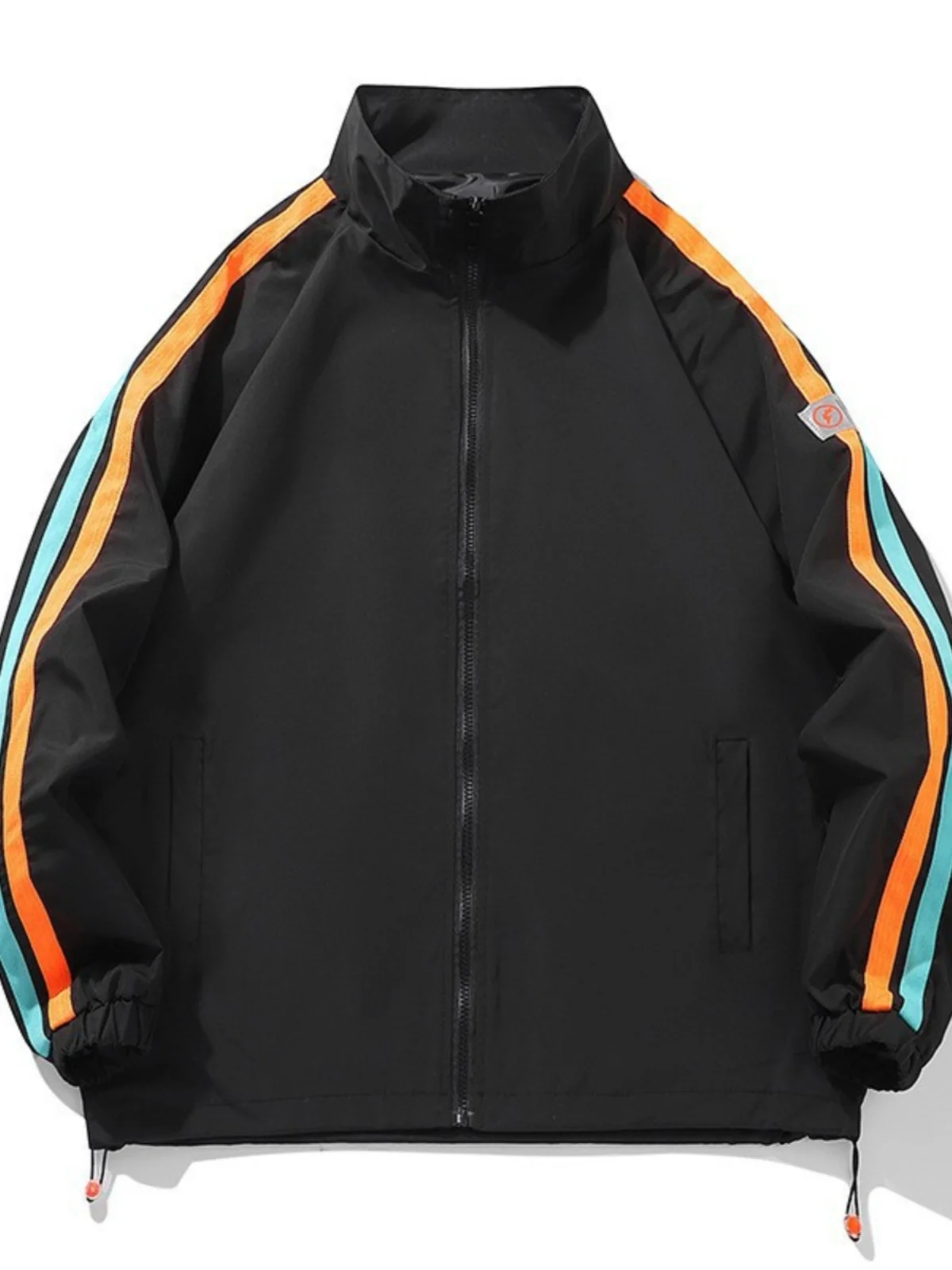 

Spor Long Sve Open Cardigan Casual Outerwear Zipper Closure Regular Fit Youthful Sle Autumn Warmth Outerwear