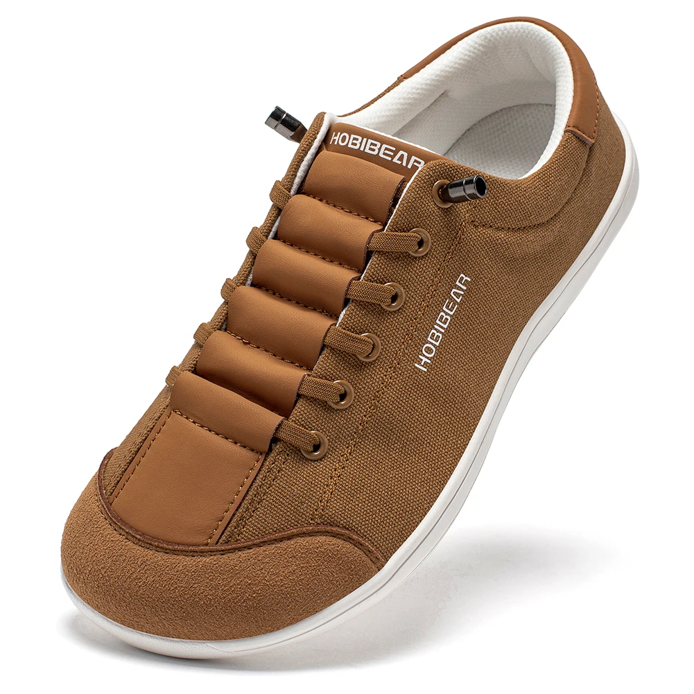 Кроссовки HOBIBEAR Унисекс, Минималистичные, Без Шнурков, С Широким Носком, Из Искусственной Кожи, Легкие, Регулируемые