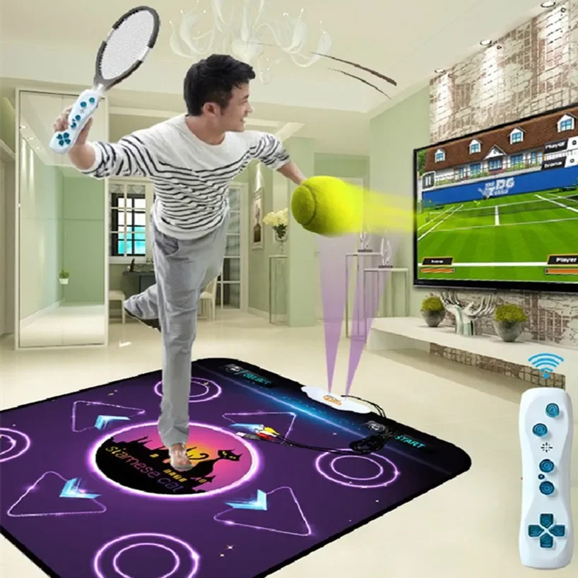 New  extra large Motion Sensing dance pad blanket dance mat yoga mat for tv pc pad TV play games Fitness,2pcs remote controller