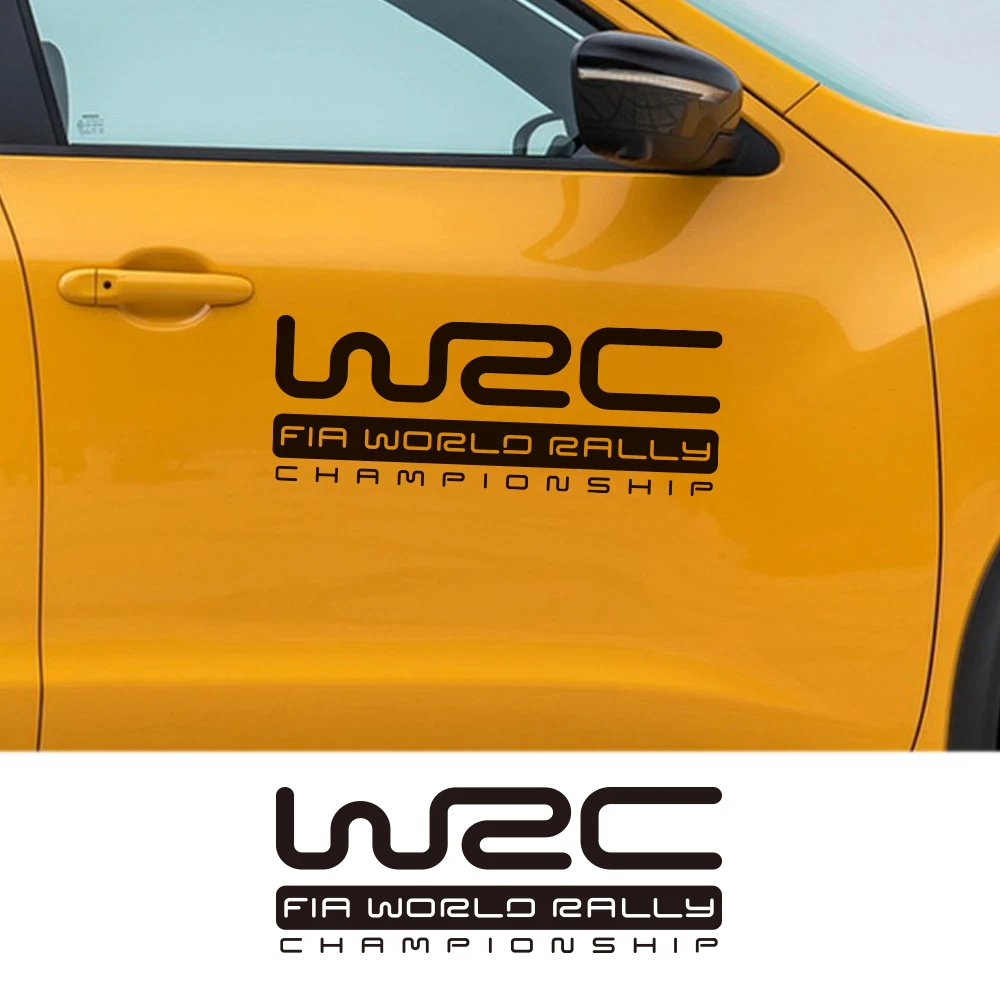Car Body Decor WRC Stickers For BMW E46 Peugeot 206 Toyota RAV4 Audi A4 B8 A3 Ford Focus 2 VW Golf 4 Passat B6 Honda Accessories