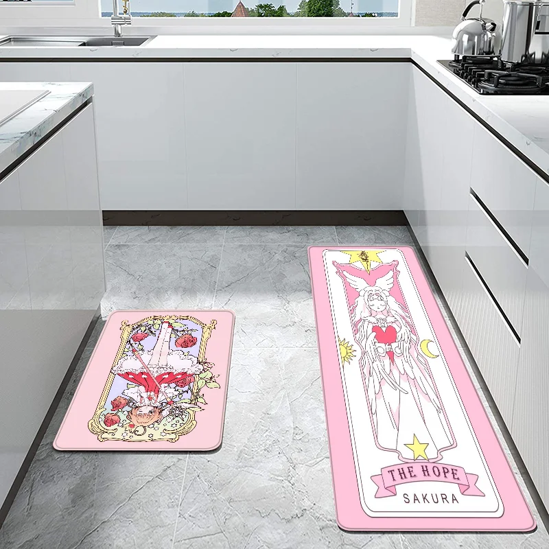 

Cardcaptor Sakura Door Mate Rugs Living Room Home Bedroom Carpet Lounge Rug Bathroom Mat For Kitchen Bath Entrance the Doormat