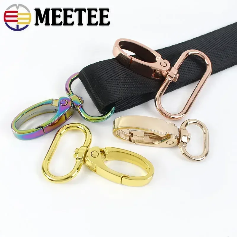 20Pcs 13-38mm Strap Buckle for Bag Metal Swivel Lobster Clasp Dog Collar Carabiner Snap Hook Belt Trigger Clip DIY Accessories