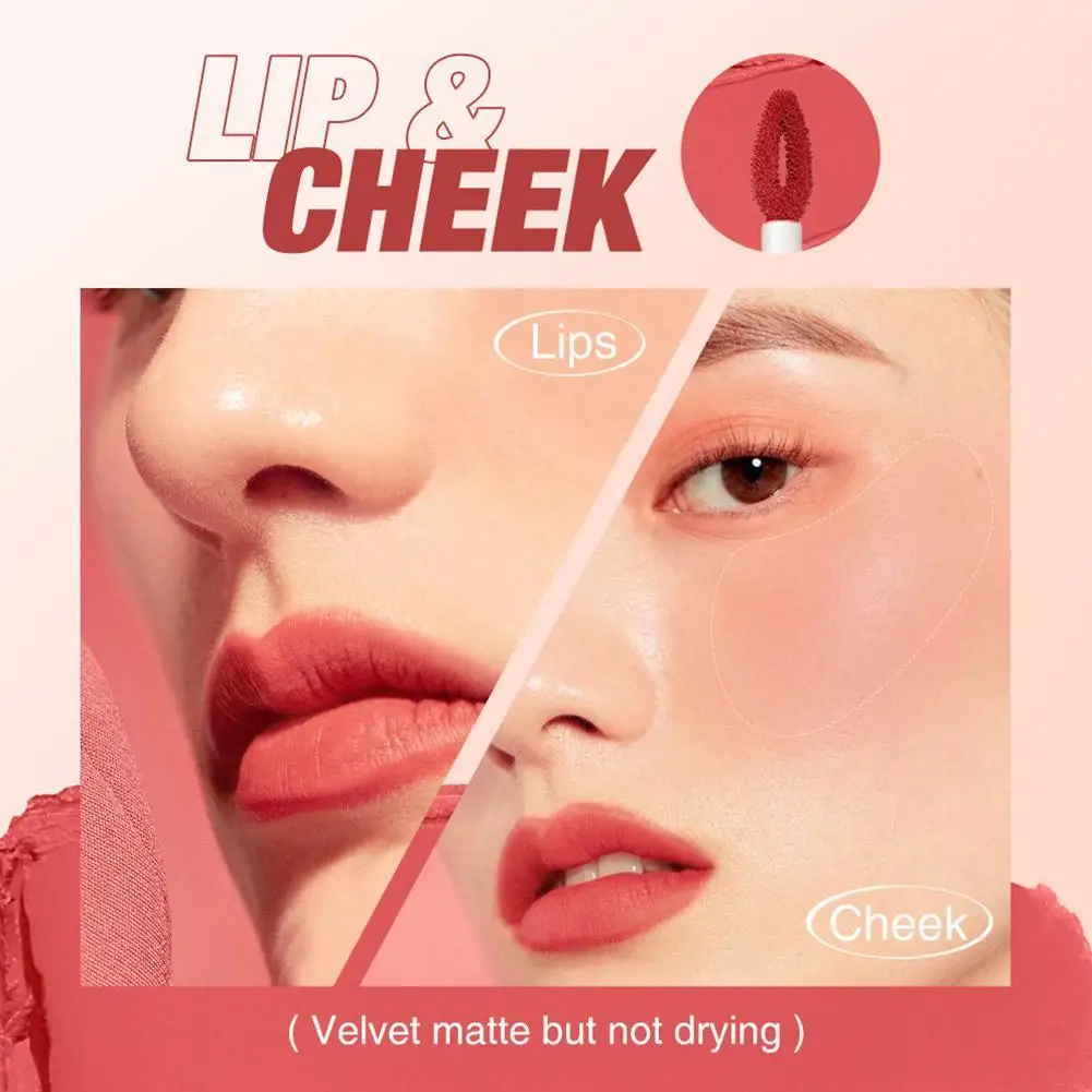 Fluweel Matte Liptint Lip & Wang Modder Voor Tweeërlei Gebruik Lip Klei Droog Verbergen Lippenstift Gepigmenteerde Lijnen Hoge Lange Vloeistof Houdende L6e5