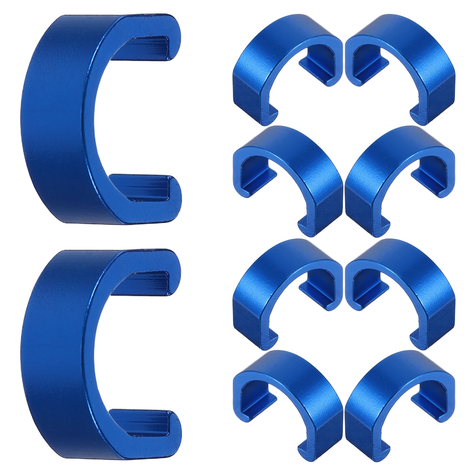 

10pcs U Shaped Cable Clip Aluminum Alloy Bike Line Fixing Clamp For Road Bicycle Brake Wire C Clip Buckle