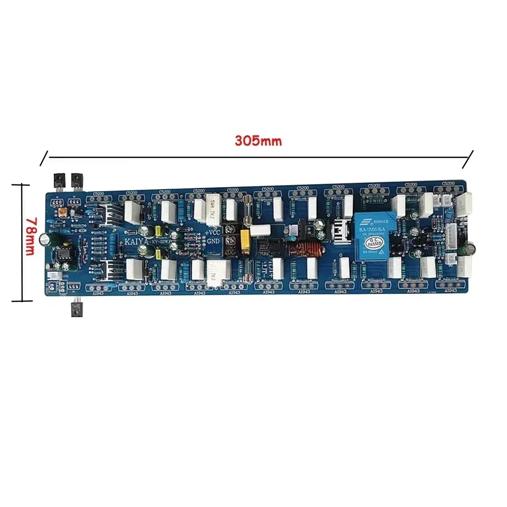 For A1943/C5200 Toshiba 1500W Transistor Amplifier Board Mono High Fidelity Home Power Amplifier +/-40V+/-125V