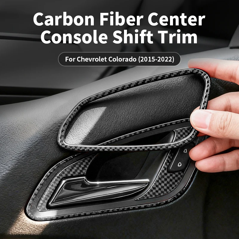 

For Chevrolet Colorado (2015-2022) Carbon Fiber Door Inner Handle Trim Cover Anti Scratch Car Interior Accessories Customizable