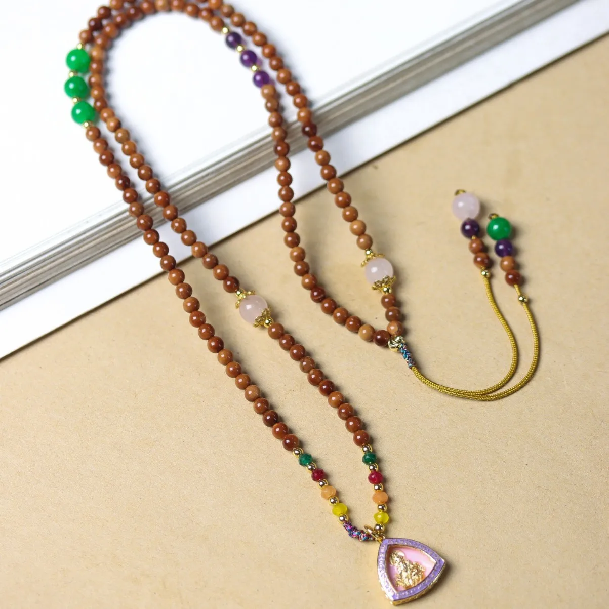 Natural Loulan Gobi Color Kukutiao Variegated Bodhi Single Circle Bracelet DIY Multi Treasure Bracelet Necklace Gifts