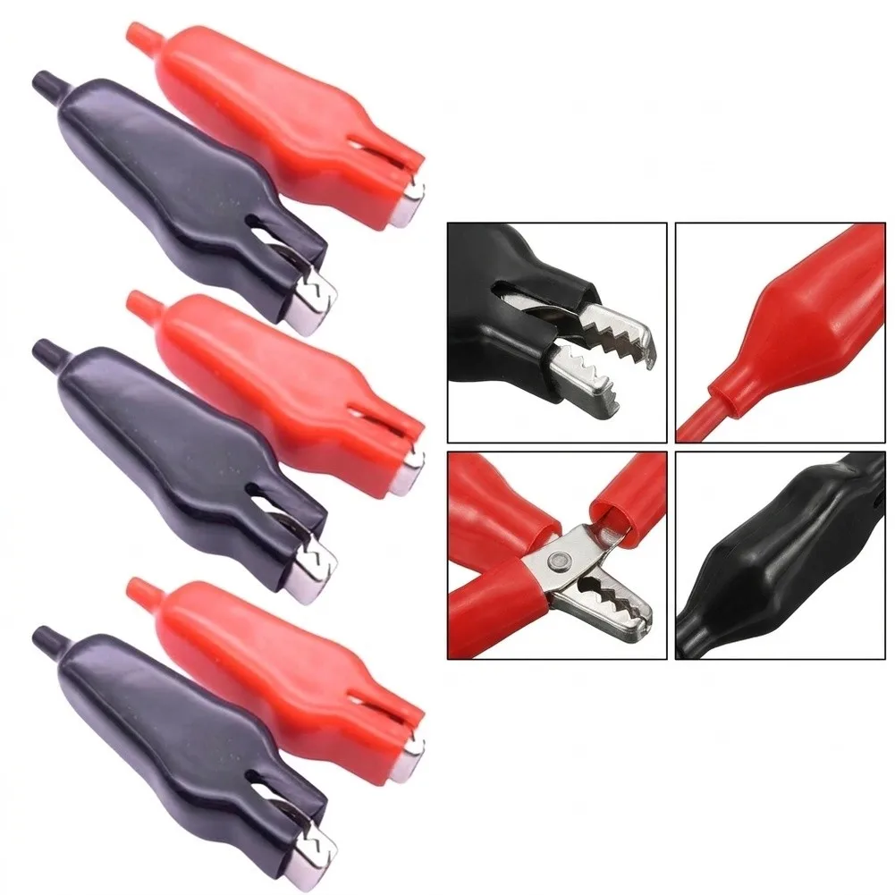 For Electrical Engineering And Voltage Testers for alligator Clips for alligator Clip Fully Insulated PVC Red And Black Brand