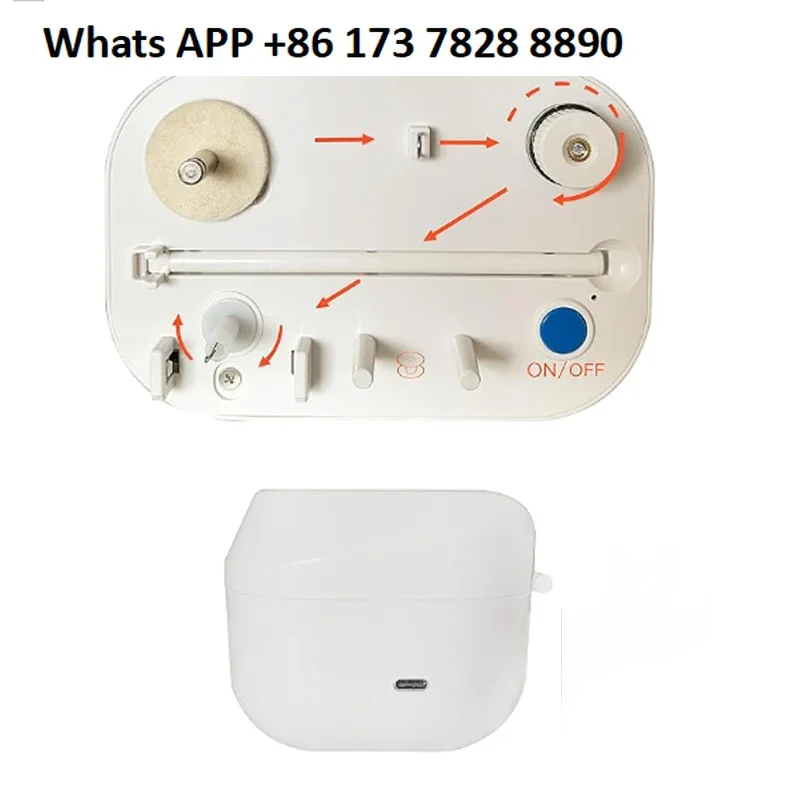 Sewing machine shuttle core, electric winding device, bottom line reel, infrared control, self-stop around full, adjustable size