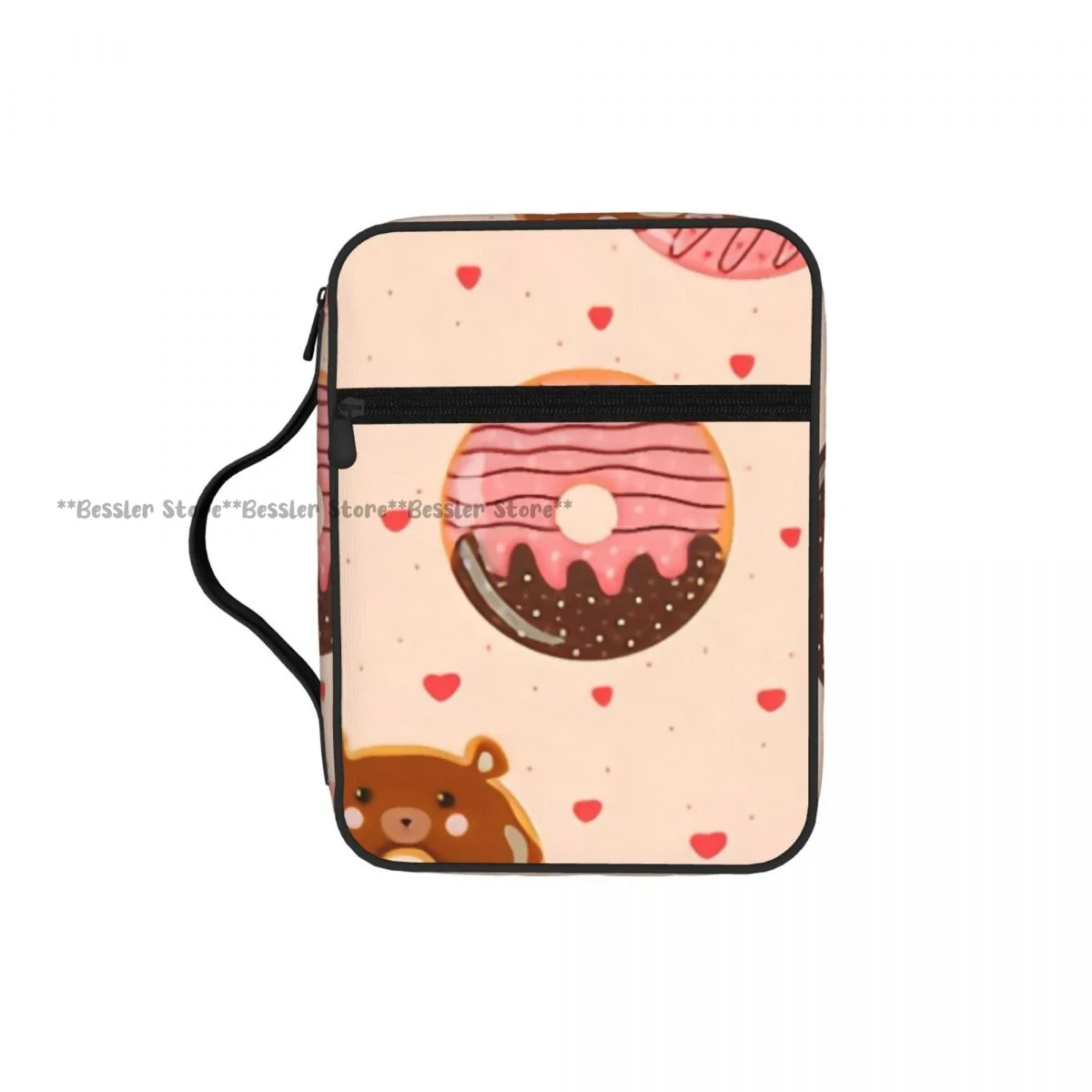 

Bible Book Bag Cute Bear And Monkey Donuts Christian Book Organizer Church Travel Bag