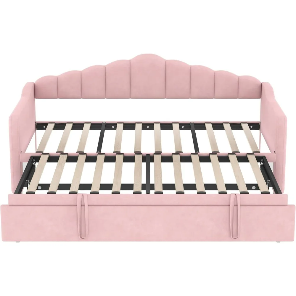 Floating Bed Frame, Floating Platform Bed with Charging Station with LED Lights & Storage Headboard, Modern LED Floating Bed