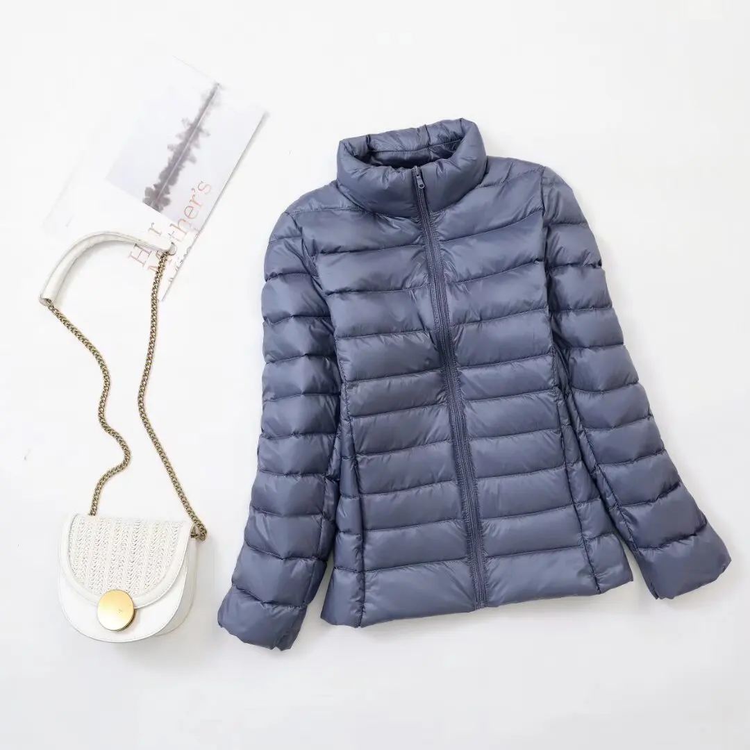 Frauen Frühlings jacke Mode kurze ultraleichte packbare Puffer mäntel 15 Farben weibliche Daunen warme koreanische Slim Fit Parkas 5xl – Detail 11