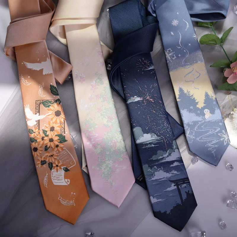 

JK Uniform Harajuku Cartoon Tie Cosplay Lolita Anime Autumn Winter Necktie Four Seasons Clothing Shirt Accessories