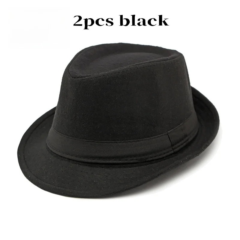 Neue männer Hüte Fedoras Top Jazz Hut Eimer Bowler Hüte Chapeau Hüte Fedora Hut Frauen Schwarz Hut Hochzeit Hut caps – Detail 7