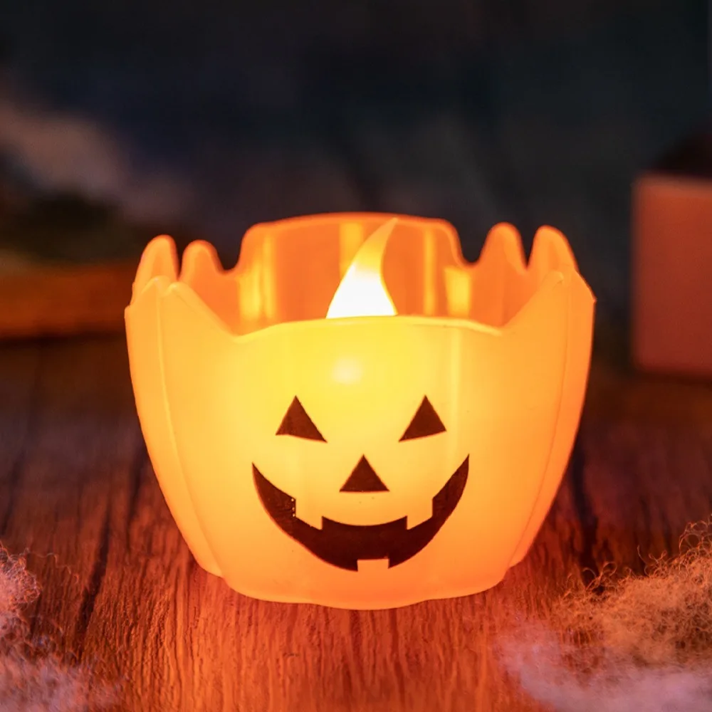 LED Light Halloween Decorations LED Candle Electronic Candle Night Lights Halloween Pumpkin Lamp Flameless Portable