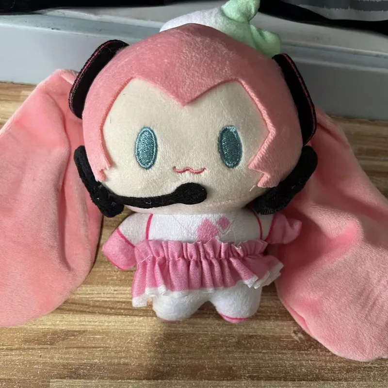 Kawaii Girls Plush Pendant Keychains Green Pink Women Child Backpack Bag Hanging Doll Pendant  Gift