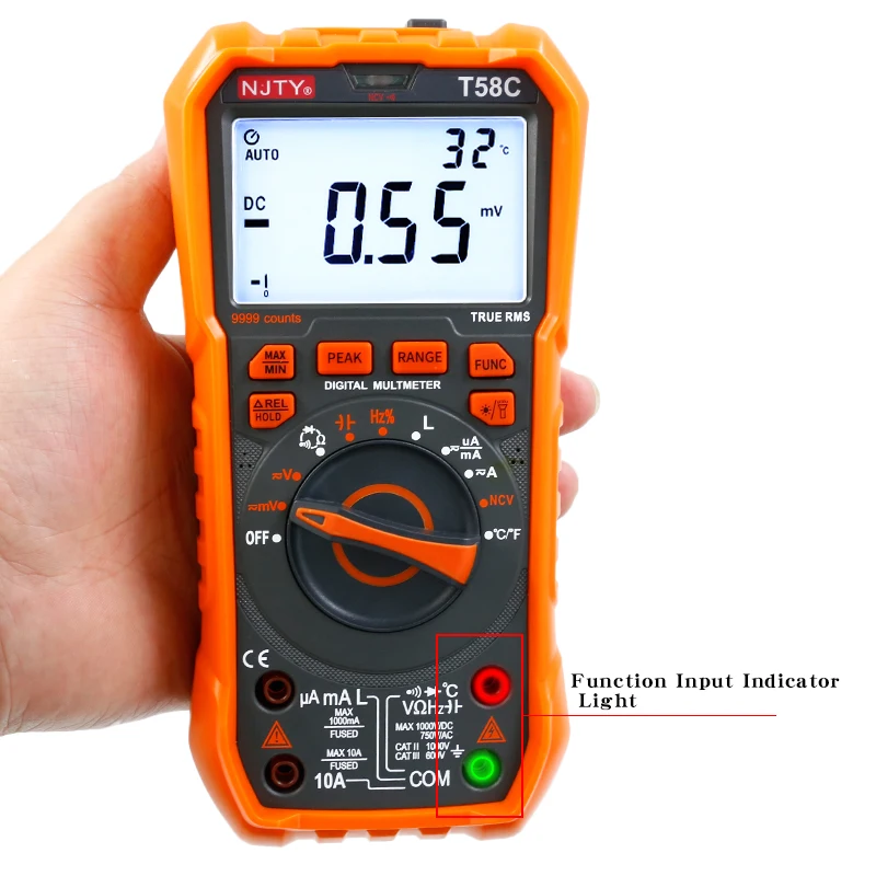 T58C Multifunctional Digital LCR Multimeter with Burn Protection and High Precision for Inductance and Capacitance Measurement