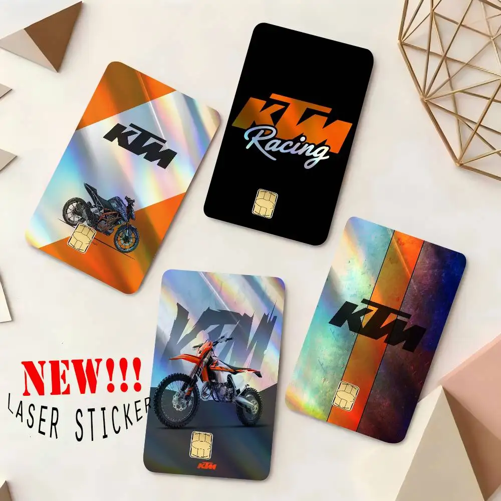 KTM Duke 1 set of 4 pcs Credit Card Skin Stickers for VISA Bank Card Waterproof Sticker Anti-scratch Women Gift