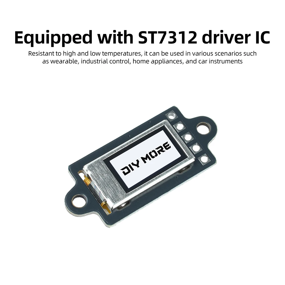 0.5 Inch TFT LCD Display Module ST7312S Driver 88x48 Resolution Wide-Viewing-Angle SPI White Screen Board Module DC 3.3–5V