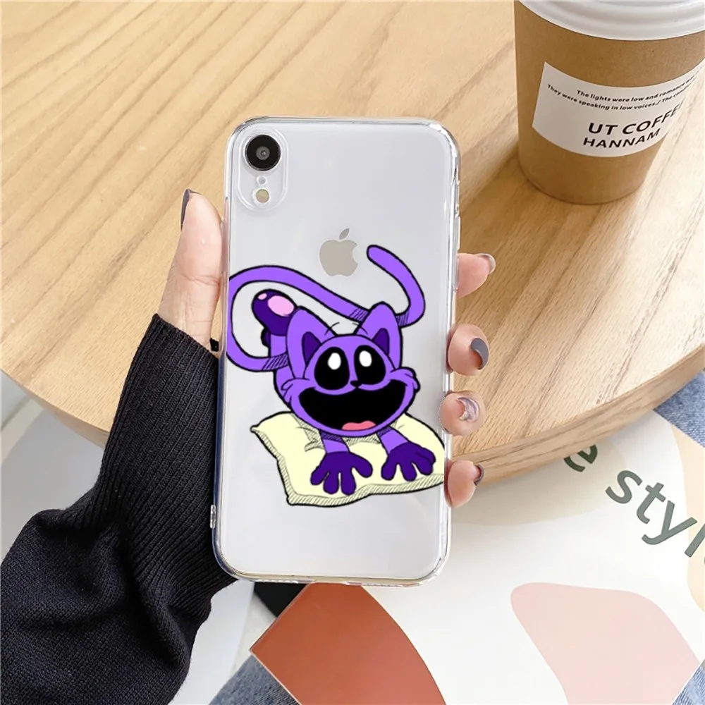 C-Catnap Cat Cool Phone Case For Iphone 15 11 13 14 Pro Max 7 8 Plus X Xr Xs Max 16pro 12mini Transparent Cover