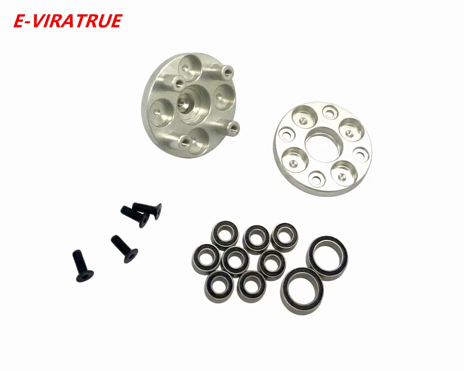E-VIRATRUE 7075Alu Planetary Gear Housing Front/Rear Halves For TRAXXAS UDR 1/7