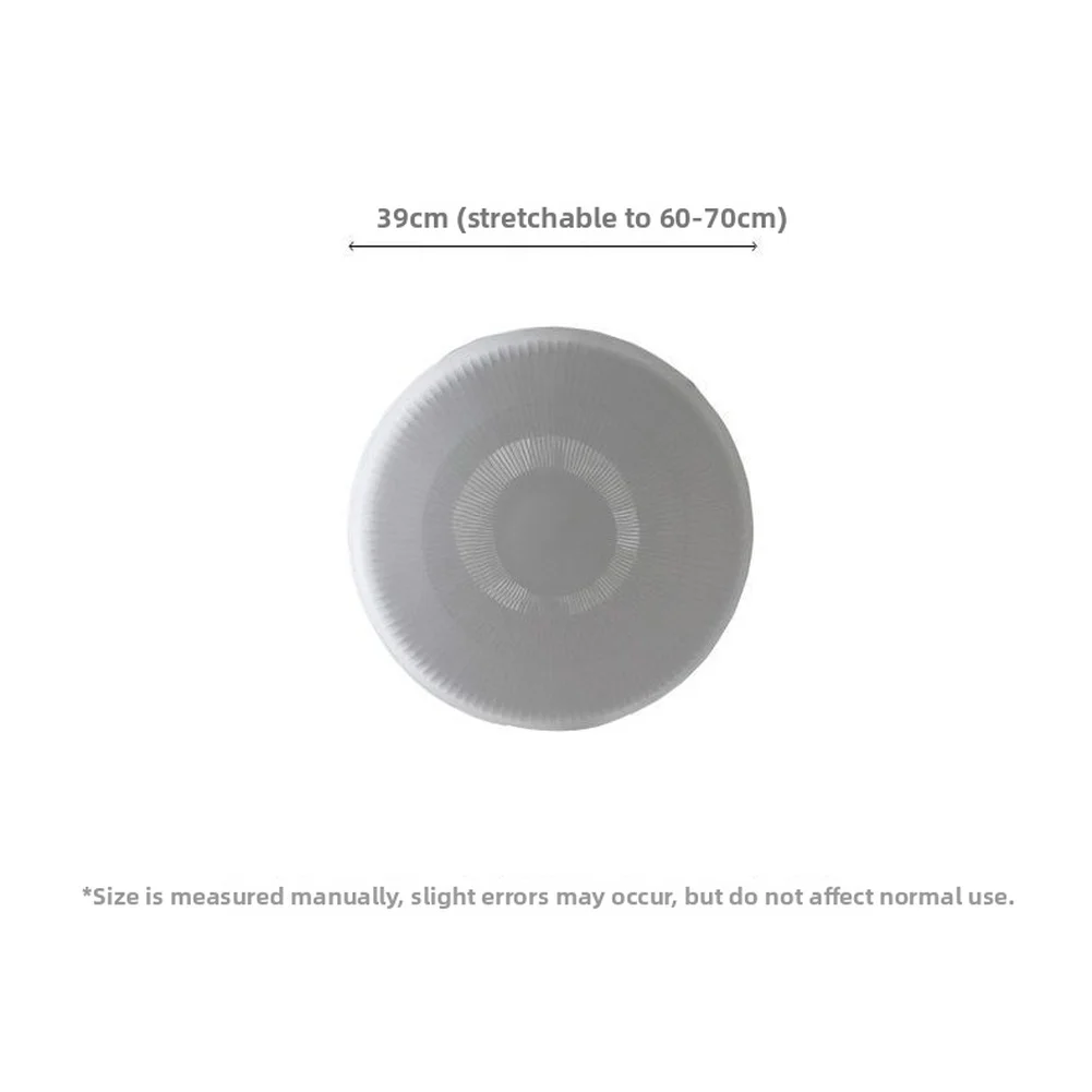 1Pc Stretchable Round-Fan Dust Cover Elastic Polyester Protector With Drawstring For Floor Table Fans Up To 27 Inch Grey