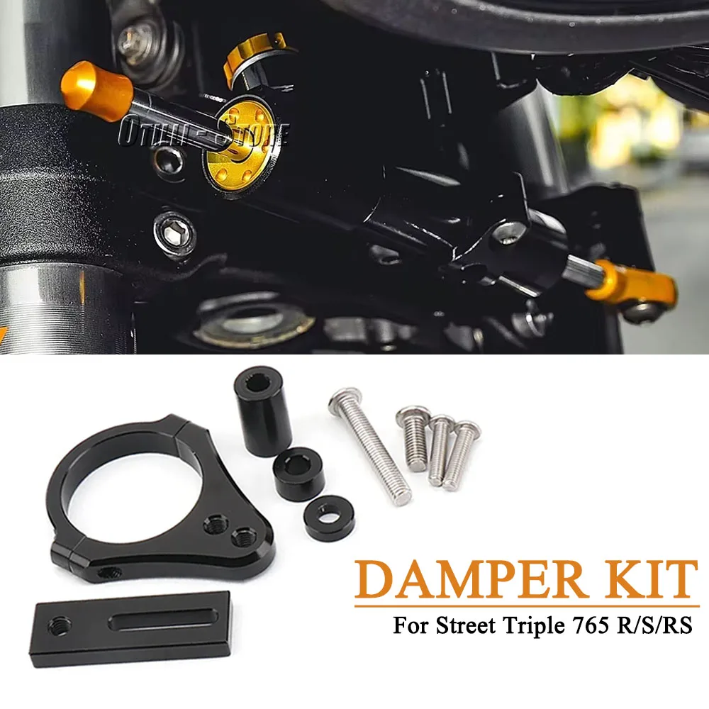 

New Stabilizer Steering Damper Mounting Bracket Aluminum For Street Triple 765R 765 R STREET TRIPLE 765S 765 S 765RS 765 RS