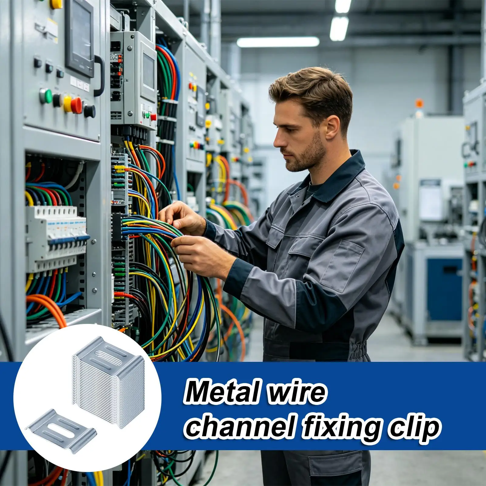 Wire Clips for Cords 30 Pieces Cord Channel Organizer Clamps Cable Channel Fixing Clips for Wall Ceiling Indoor Outdoor Home