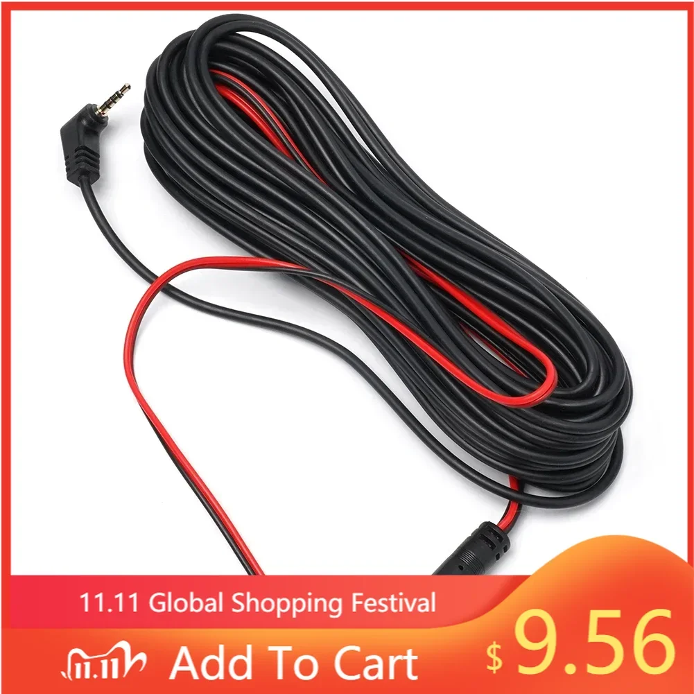 

Dash Cam Cable Extension Cable Driving Recorder 10 Meters 4 Pin AV Cable Dash Cam Extension Cable Line 1 Piece