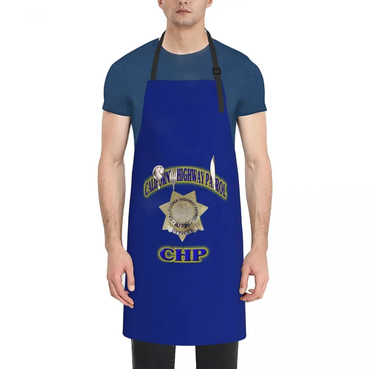 California Highway Patrol Apron Cooking Chef jacket men Apron