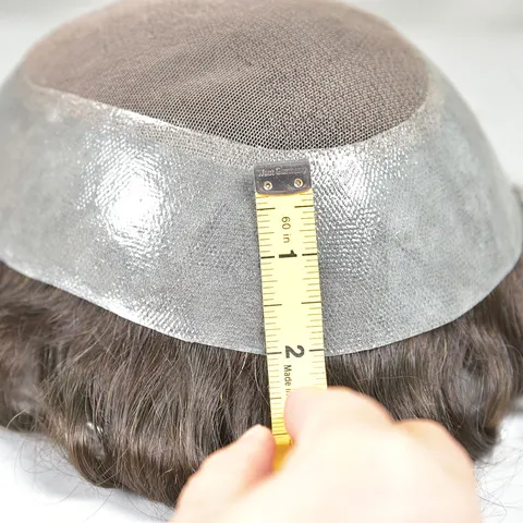 Мужской парик Eseewigs Австралийский стиль 10x8 дюймов коричневый 2 шт.