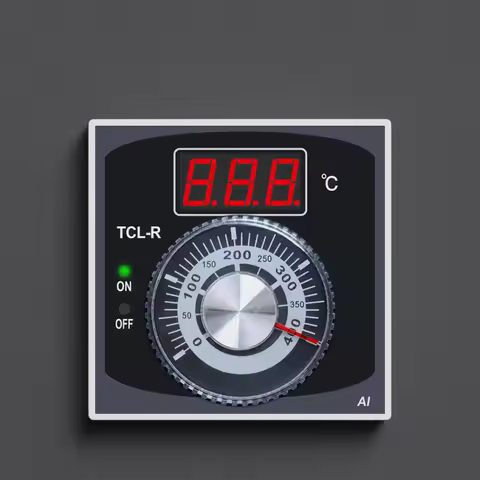 Knob Type Digital Thermostat AC220V TCL-R TCM-R K PT100 Single Input Relay Output Temperature Controller 0-400℃ 0-600℃ for Oven