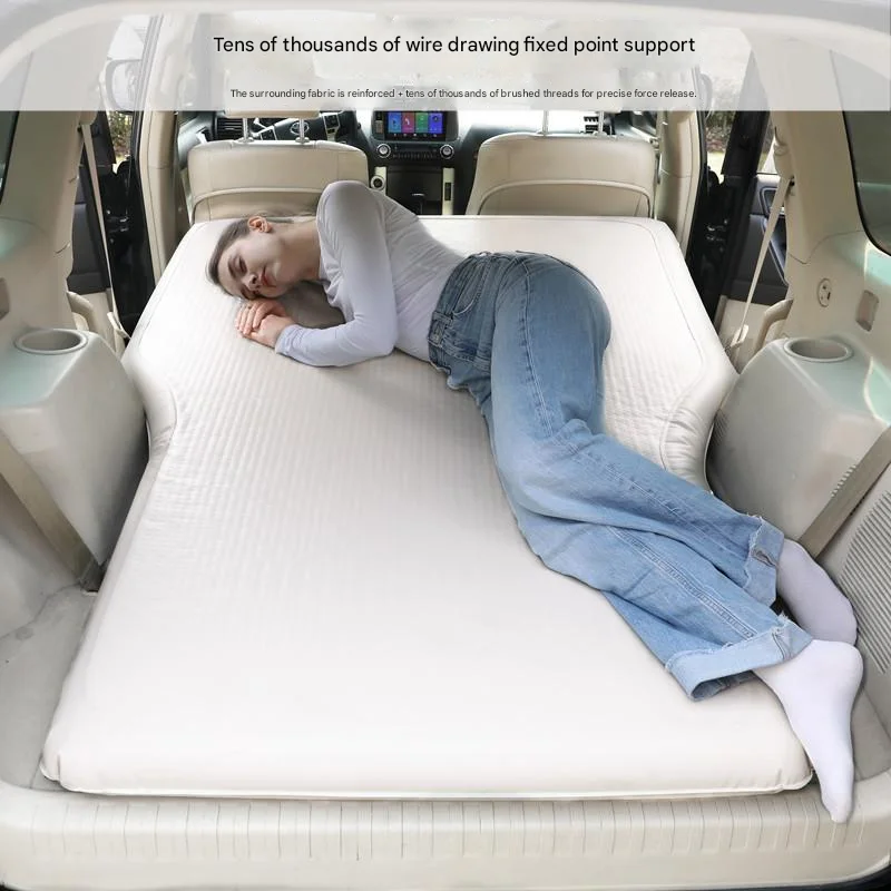 مرتبة تخييم خارجية، سرير سيارات الدفع الرباعي مريح ذاتي النفخ، وضع قابل للنفخ من إسفنجة TPU المتينة #2