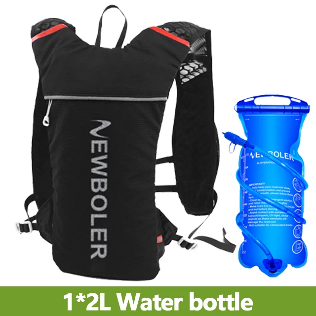 Ultraleichter Laufrucksack 5L Running Trail Trinkweste Pack Marathon Lauffahrrad Rucksack Tasche 500ml Soft Flask