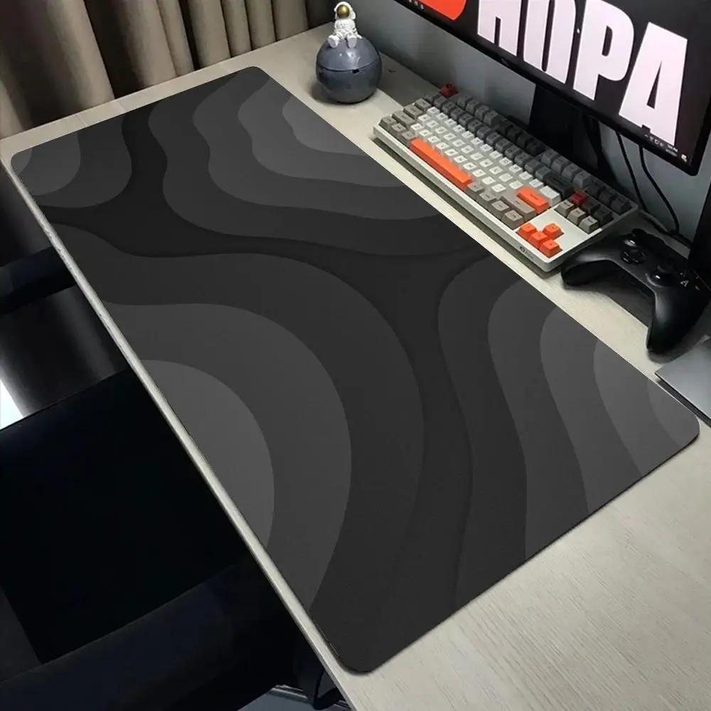 رمادي منحنى ماوس الوسادة XXL ملحقات الكمبيوتر مكتب ألعاب الجدول الحصير المطاط المضادة للانزلاق الألعاب لوحة المفاتيح ماوس منصات مكتب 40x90