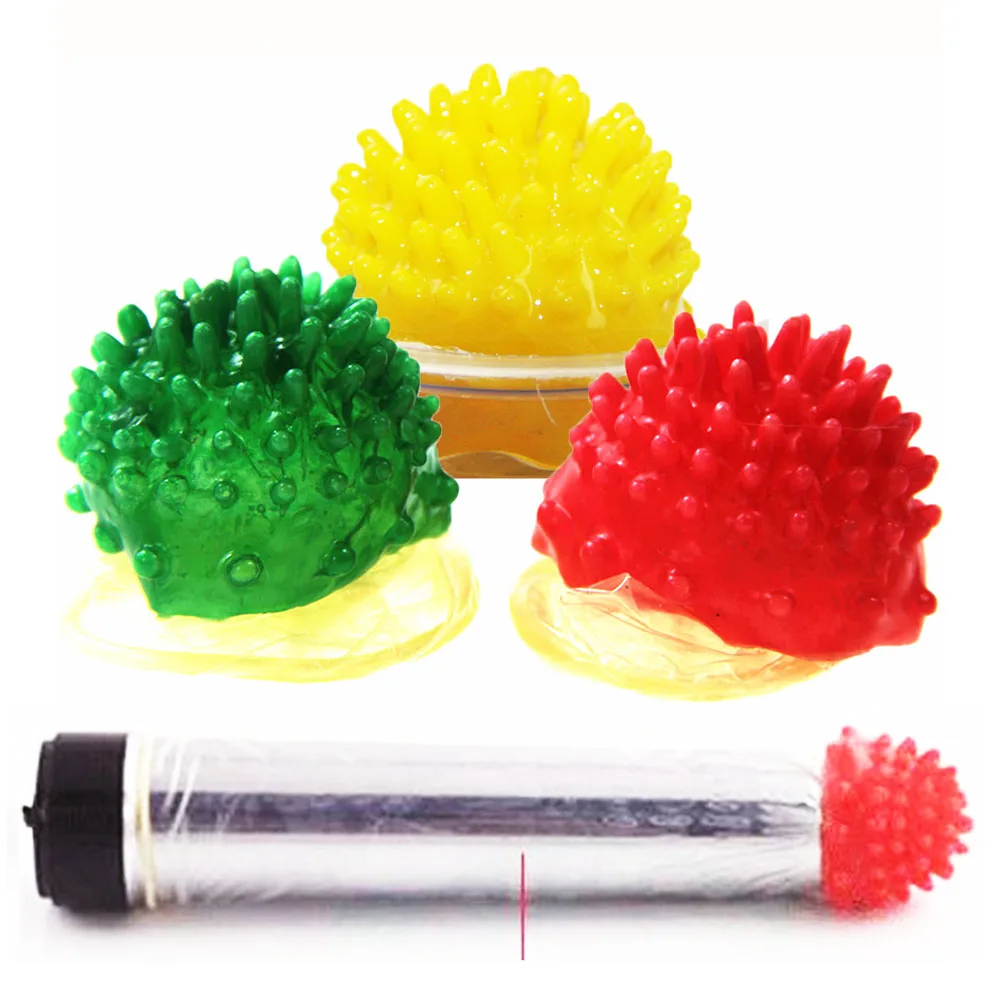 12Pcs VIBRATOR CONDOM Ultra Thin Spike Dotted Stimulate Latex Lubricated SLEEVE Sex Greater Pleasure Adult Sex products for Men view 6
