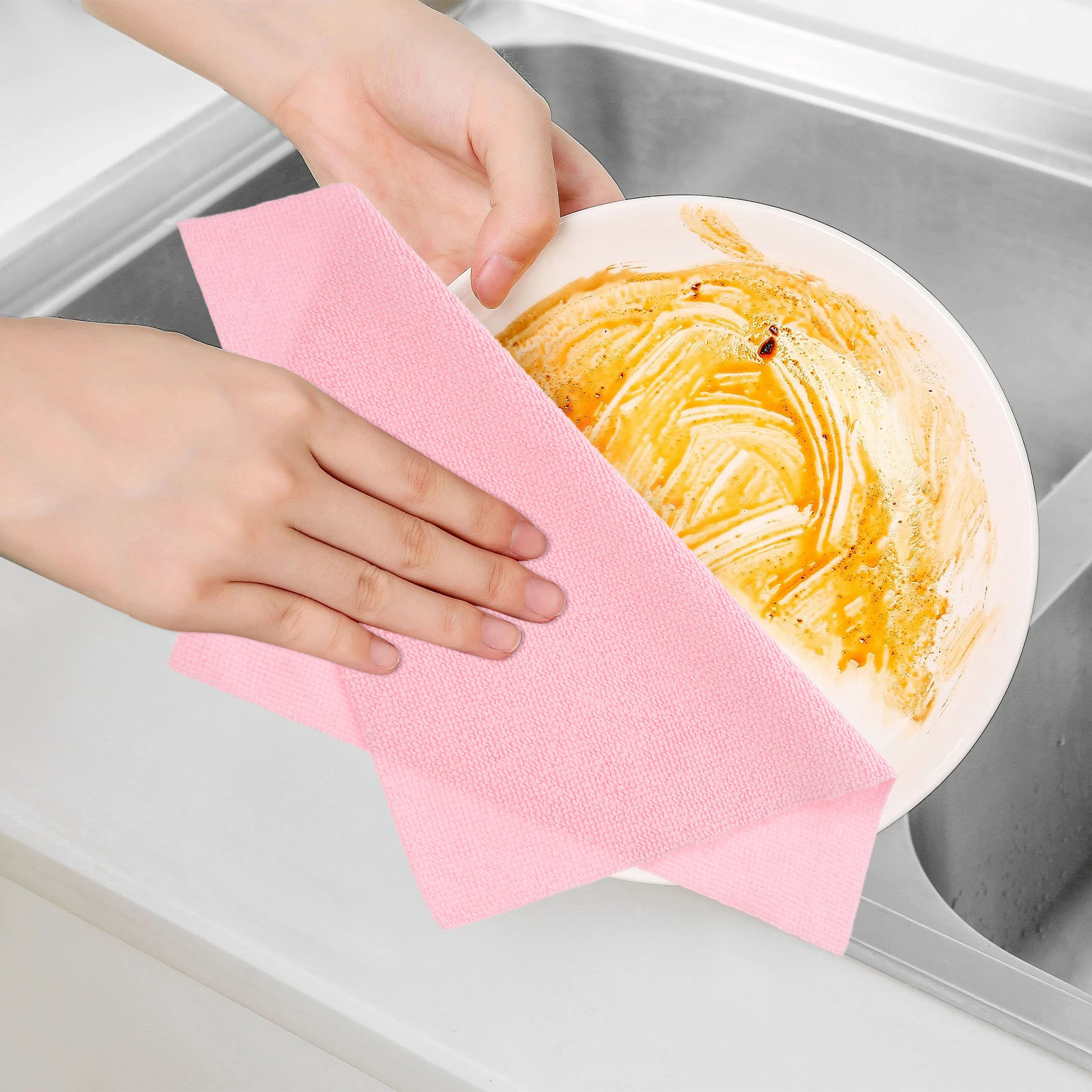 

Microfiber Cloth 25cm Square Reusable Cotton Car Kitchen Cleaning Streakfree Lintfree Cloth Towels