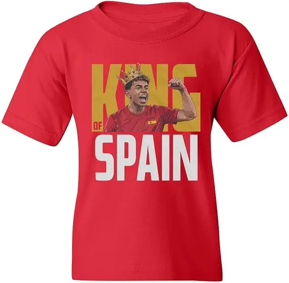Fußball-inspiriertes Yamal-T-Shirt mit Yamal auf dem Ball, Unisex, Y2K, Yamal-inspirierte Jugend-Fußball-Sportbekleidung für Damen und Herren – Detail 18