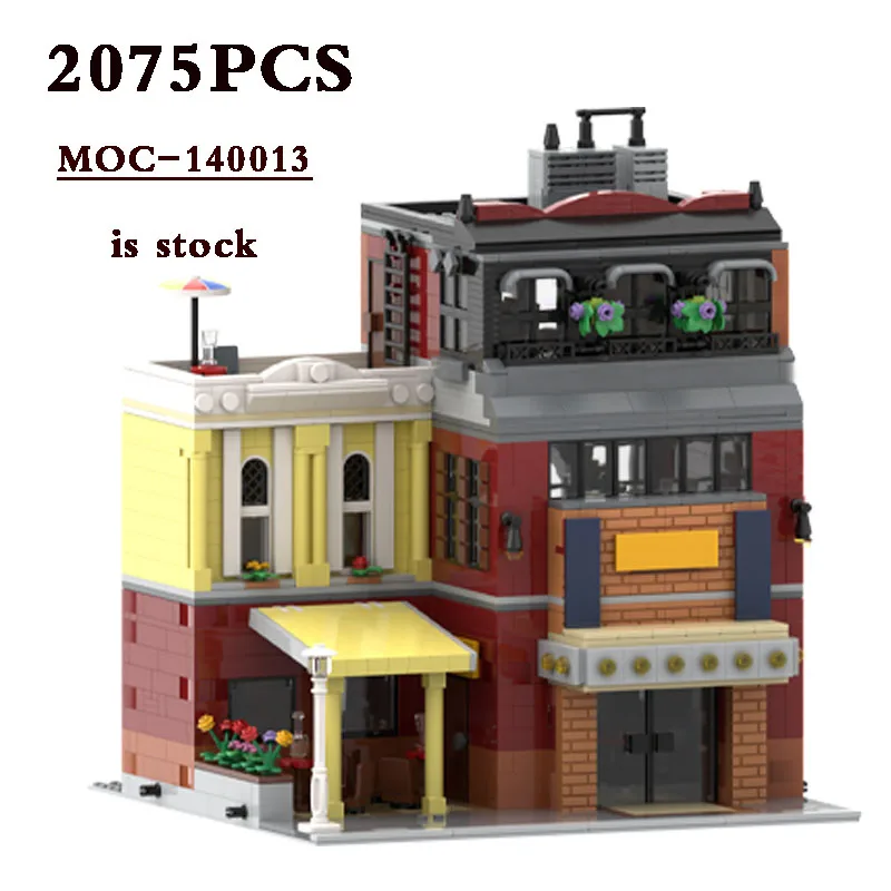 MOC-Pizzeria-10312 Jazz Club Alternative Architecture MOC-140013 Building Block Toys 2075 Pieces Assembled DIY Toy Birthday Gift