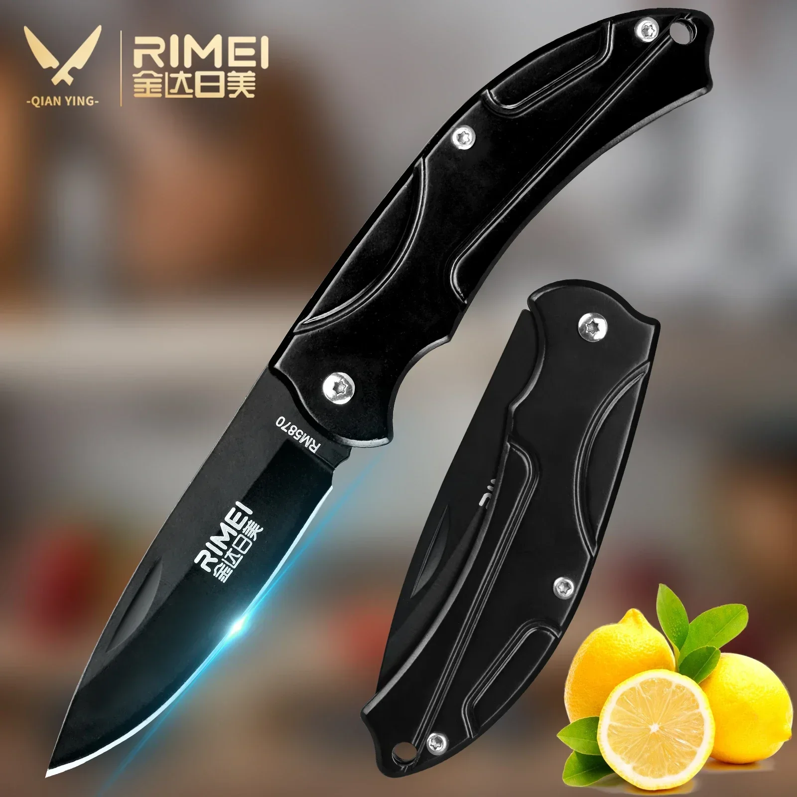 

Folding Fruit Knife Stainless steel knife kitchen fruit vegetable knife cleaver kitchen accessories non slip handle