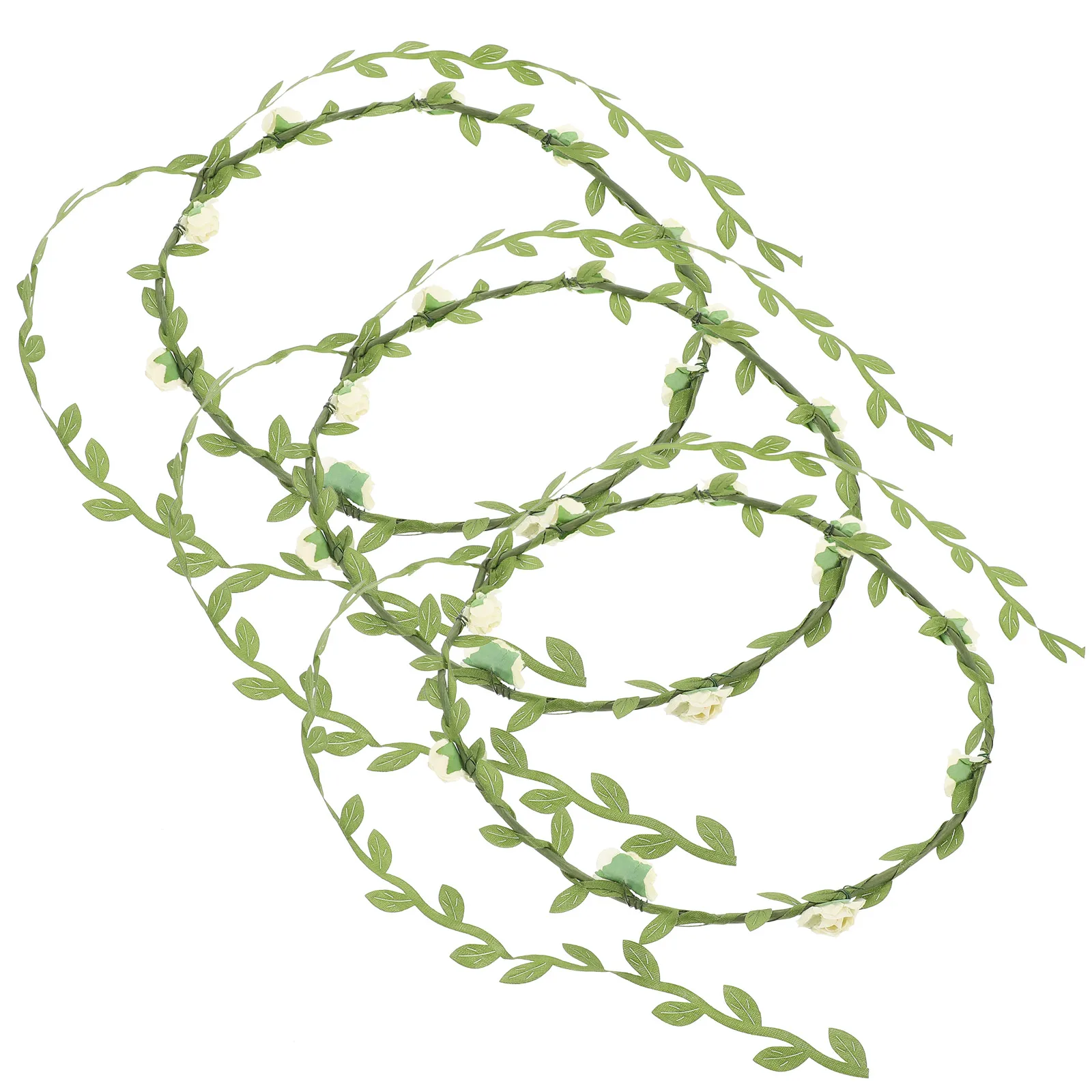

3 Pcs Garland Bracelet Wedding Hair Accessories Wreath Leaf Crowns Women Bride Beach Tea Party Accessories For Women Photoshoot