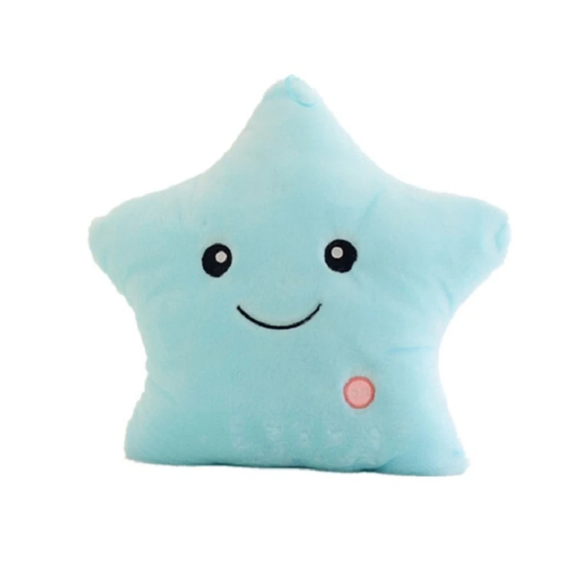 

B2EB for Creative Twinkle Star Luminous Pillow Glowing LED Night Light Plush Pillows